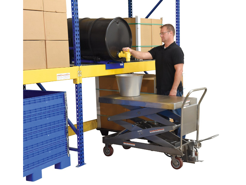 Vestil Partially Stainless Steel Hydraulic Lift Carts