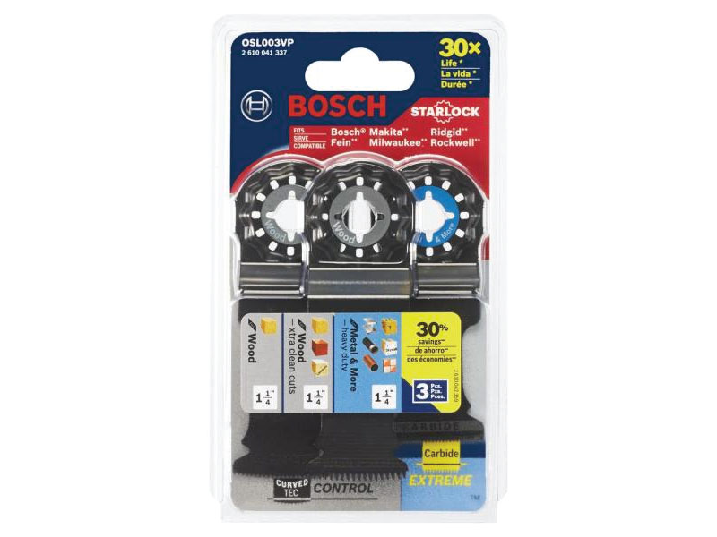 Bosch Starlock Oscillating Multi Tool Accessory Blade Pc Set