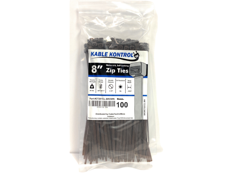 Us Cable Ties Cable Tie, 15, Double Head, UV Black Nylon, 100 Pack  DH15B100