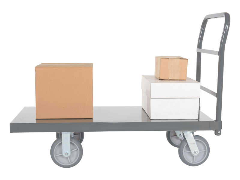 Vestil® Steel Platform Trucks With Premium Casters