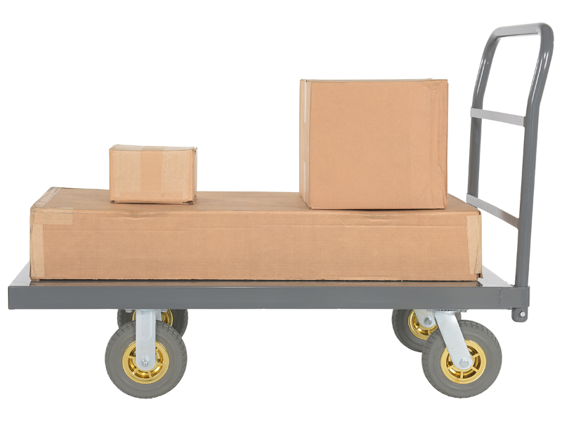 Vestil® Steel Platform Trucks With Premium Casters