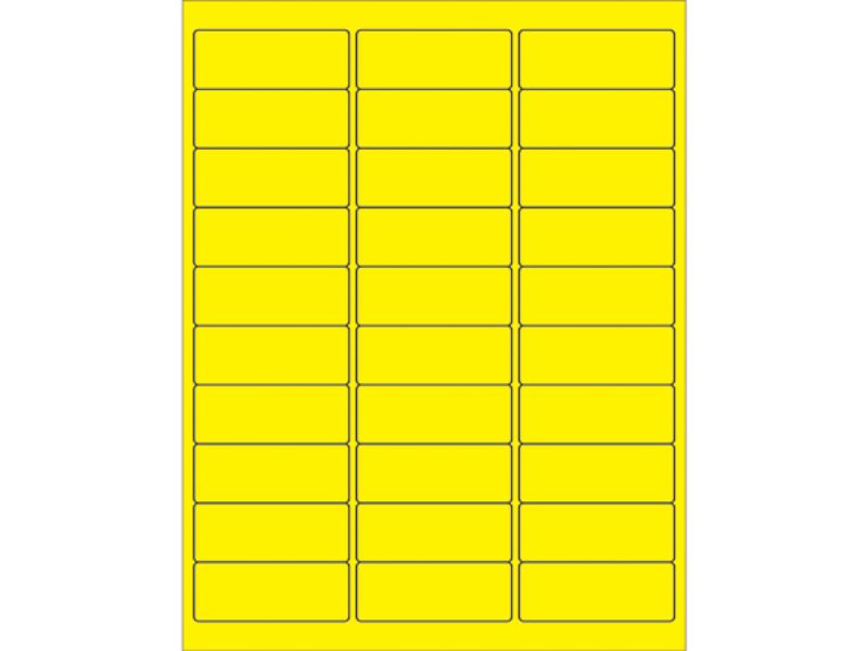 Removable Rectangle Laser Labels