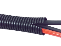 Kable Kontrol™ Convoluted Split Wire Loom Tubing - 1/4 Inside Diameter -  10' Length - Yellow