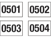 Consecutive Numbered Inventory Labels