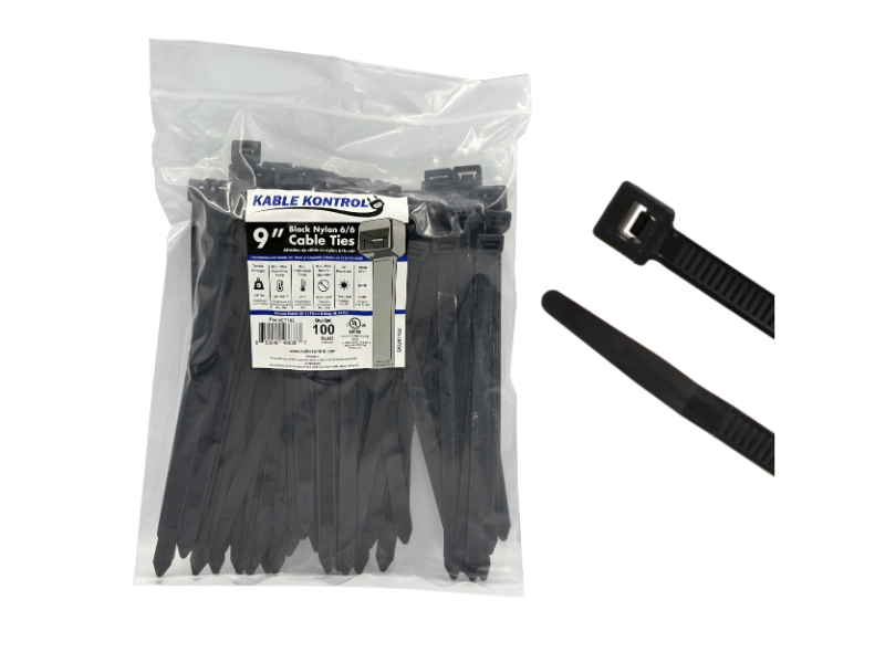 Cole-Parmer Essentials 11 Pound Nylon Cable Zip Ties, 2.5 L