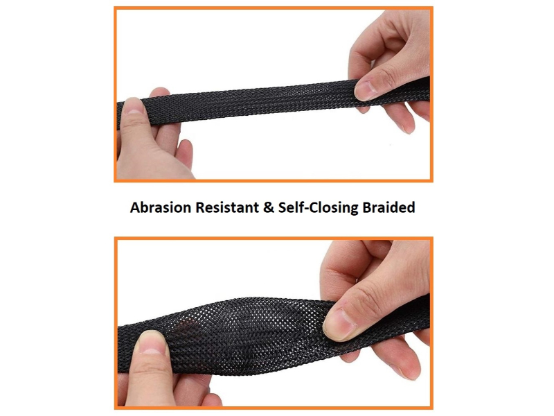 Side Entry Wrap Around Braided Sleeving 