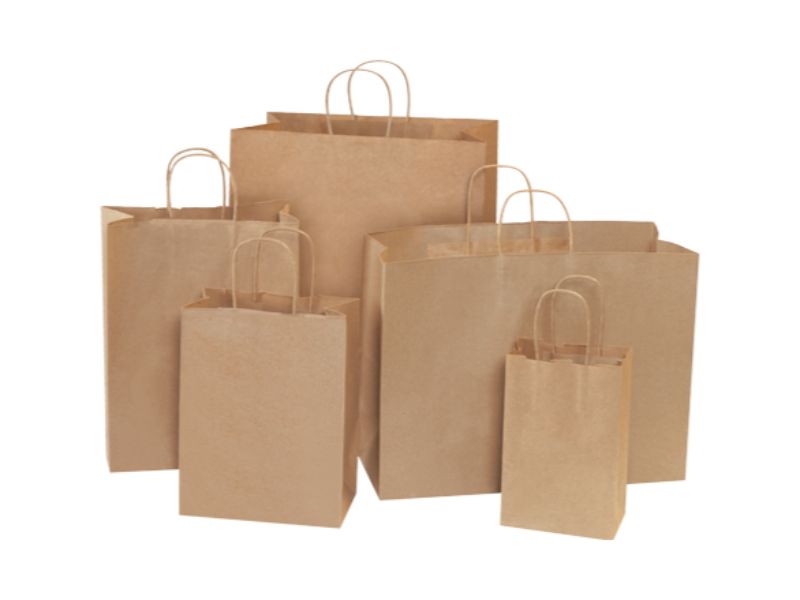 Pack Kontrol® Kraft Paper Shopping Bags