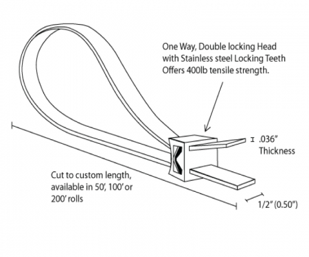 Custom Length - Cable Tie Straps