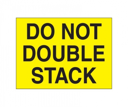 Do Not Double Stack Fluorescent Labels