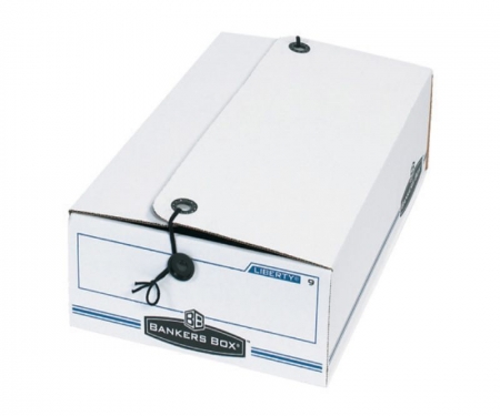 Bankers Box Stor/File Storage Box, Legal Size, String & Button Tie - 4/Pack  