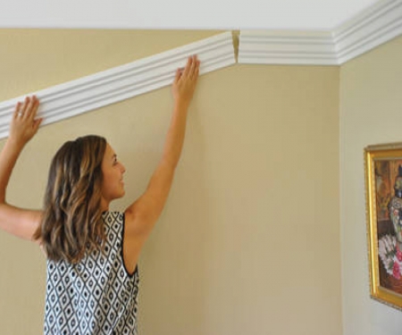 Hide your wires behind crown molding. - Curbly