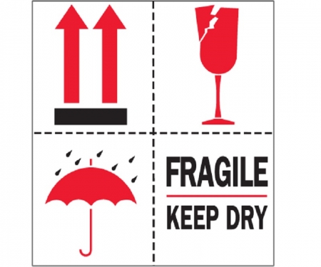 Fragile - Keep Dry Labels