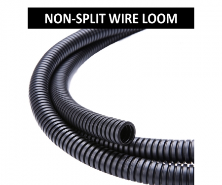 Cable Management Cord Cover 50 Ft x 1/2 Cable Protector Split Loom Tube  Polyethylene Cord Protector Black Cable Sleeve Wire Management Cable Cover Wire  Wrap Cord Sleeve Super-Deals-Shop in Saudi Arabia