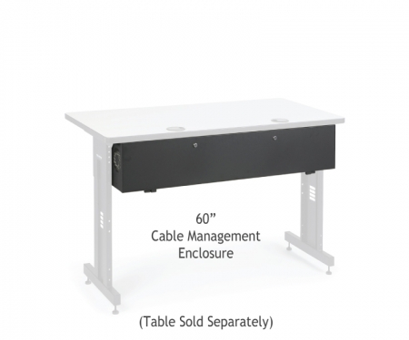 Mount-it! Under Desk Modesty Panel For Office Desks And Sit Stand  Workstations, Mesh Organizer Pockets For Cables And Wires, 60 Inches Wide