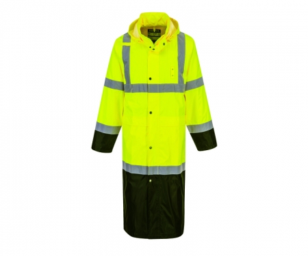 Hi Vis Contrast Rain Coat| | Long Coat