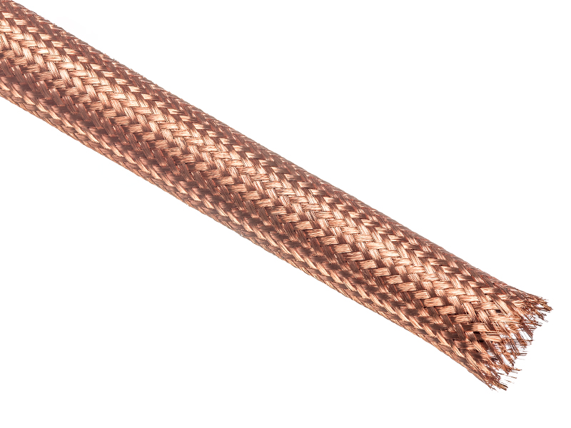 BRAIDED COPPER EXPANDABLE FLEX SLEEVE WIRING HARNESS LOOM FLEXABLE WIRE  COVER