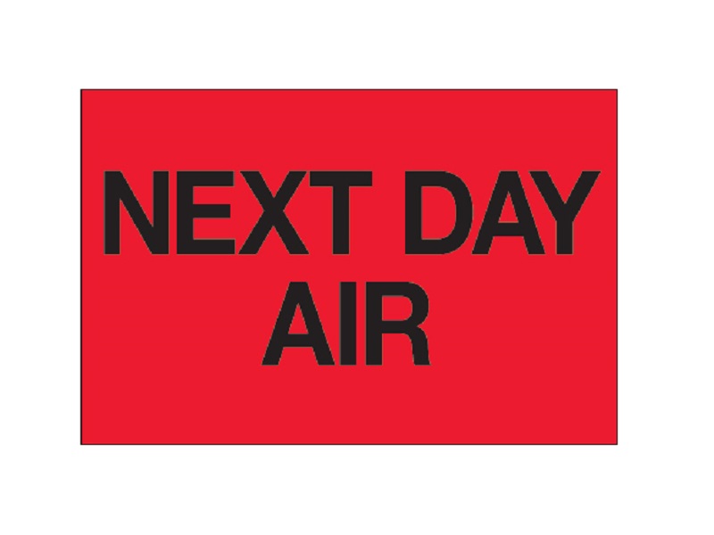 next-day-air-fluorescent-red-labels