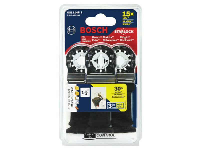 BOSCH® Starlock® Oscillating Multi-Tool 2-in-1 Dual-Tec Bi-Metal Plunge  Blade - 2-1/8 Inch