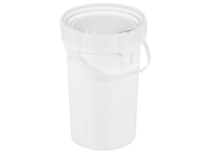 Vestil PAIL-SCR-35-W Screw Top Pail & Lid-White, 3.5 Gal