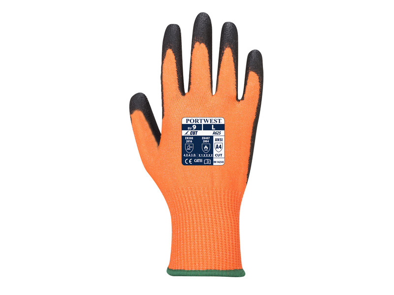 Hi Vis Cut Resistant Glove | A4 Cut Proof Gloves