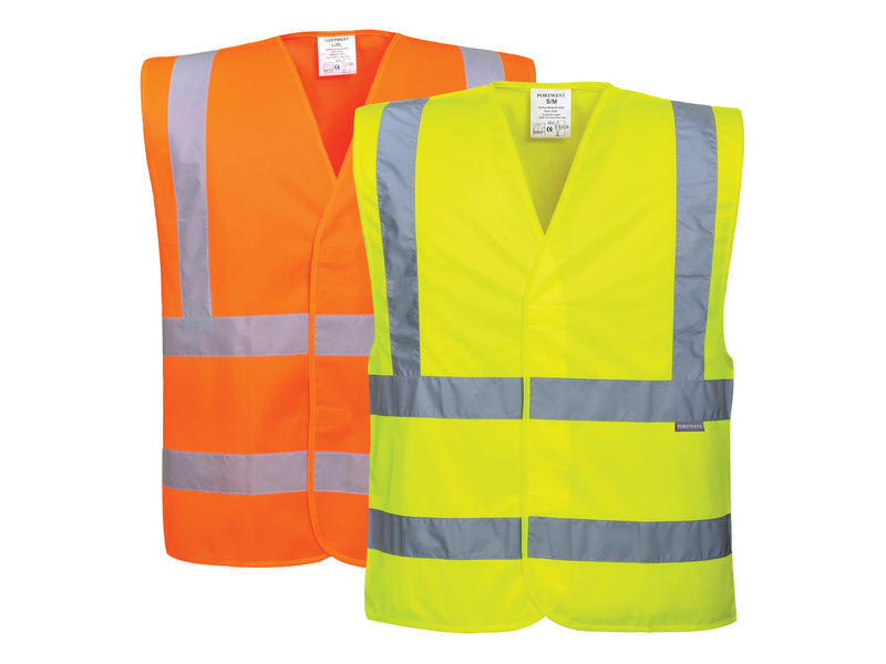 Portwest Hi-Vis Two Band & Brace Vest - C470