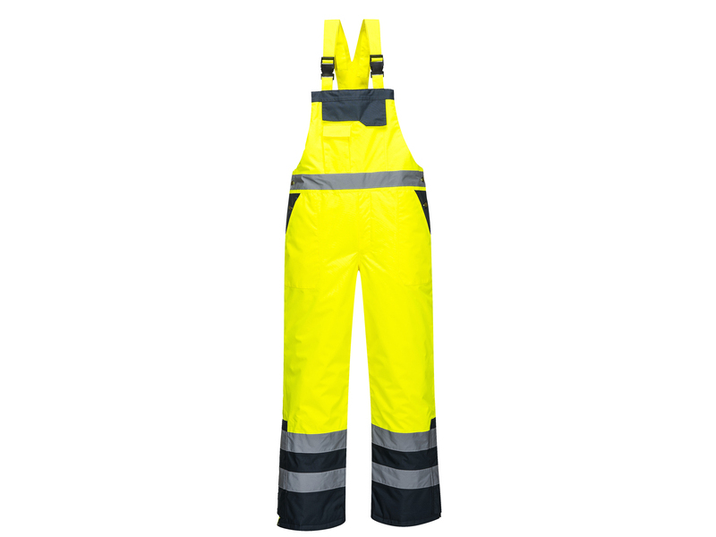 Portwest® High Visibility Bib Overall Pants - Lined - S489