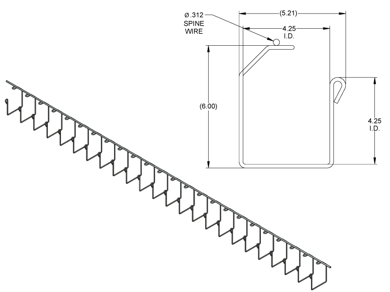 Snake Tray 201 Series Wall Snake Tray 